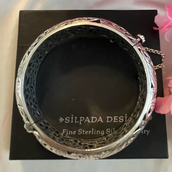 Silpada Sterling Silver Scroll Filigree ‘Forever Stunning’ Bangle B1829 - Picture 11 of 16